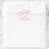 STYLISH ELEGANT SCRIPT GRADUATE DANK IHNEN STICKER (Tasche)