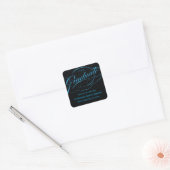STYLISH ELEGANT SCRIPT GRADUATE DANK IHNEN STICKER (Umschlag)