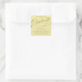 STYLISH ELEGANT SCRIPT GRADUATE DANK IHNEN STICKER (Tasche)
