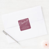 STYLISH ELEGANT SCRIPT GRADUATE DANK IHNEN STICKER (Umschlag)