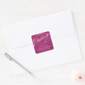 STYLISH ELEGANT SCRIPT GRADUATE DANK IHNEN STICKER (Umschlag)