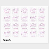 STYLISH ELEGANT SCRIPT GRADUATE DANK IHNEN STICKER (Blatt)