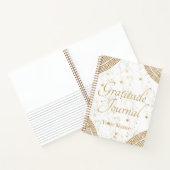  Stylish Elegant White Gold Personalized Gratitude Notizblock (Innenseite)