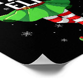 Stylish Elf Christmas Girls Women Elf Squad Xmas F Poster (Ecke)