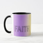 Stylish faith typography coffee mug tasse (Links)