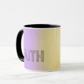 Stylish faith typography coffee mug tasse (Vorderseite Links)