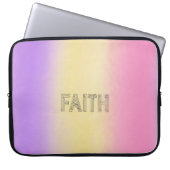 Stylish faith typography laptopschutzhülle (Vorderseite)