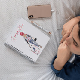 Stylish Fashion London Suitcase Custom Journal Notizblock