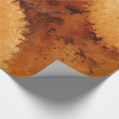 Stylish Faux Burled Walnut  Geschenkpapier (Ecke)