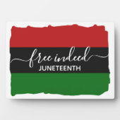 Stylish FREE INDEED Pan African JUNETEENTH Fotoplatte (Vorderseite)