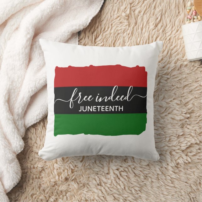 Stylish FREE INDEED Pan African JUNETEENTH Kissen (Decke)