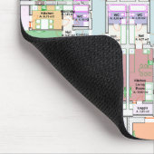 Stylish & Functional Blueprint Mousepad (Ecke)
