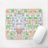 Stylish & Functional Blueprint Mousepad (Mit Mouse)