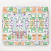 Stylish & Functional Blueprint Mousepad (Vorne)