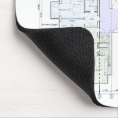 Stylish & Functional Blueprint Mousepad (Ecke)