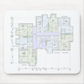 Stylish & Functional Blueprint Mousepad (Vorne)