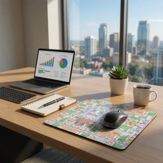 Stylish & Functional Blueprint Mousepad