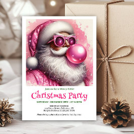 Stylish Funny Santa Sunglasses Christmas Invites Einladung