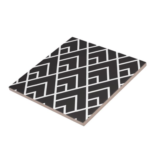 Stylish Geometric Diamond Grid Pattern Fliese (Seite)