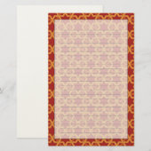 Stylish geometric ornament briefpapier (Vorne/Hinten)