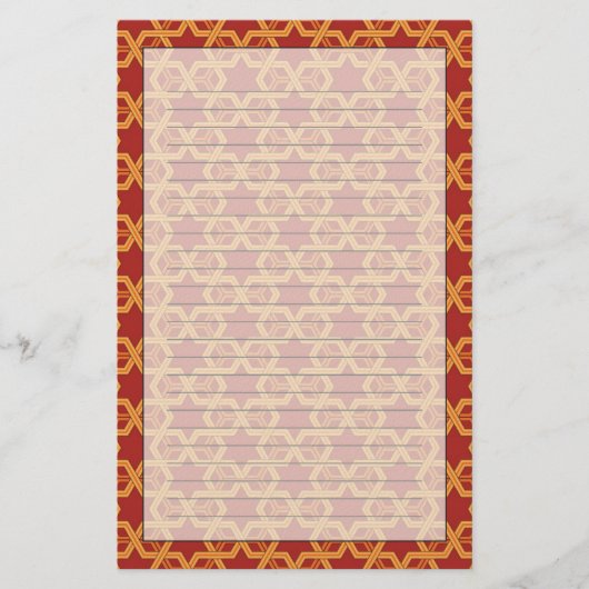 Stylish geometric ornament briefpapier (Vorderseite)