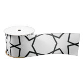 Stylish Geometric Pattern- Elegant Arabic Design Satinband (Spule)