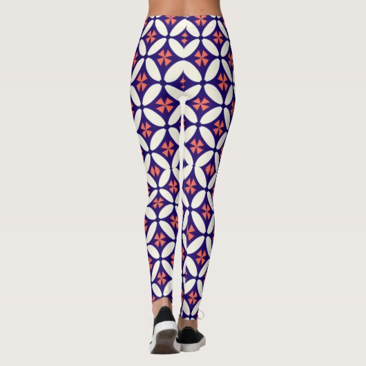 Stylish Geometric Pattern Leggings for Women  (Rückseite)