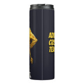 Stylish Giraffe Animal Fashion Thermosbecher (Rückseite)