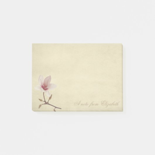 Stylish Girly, Magnolia Post-it Klebezettel (Vorderseite)