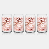 Stylish Girly Pink Rose Gold Zebra Glam Glitz Dosenglas (Links)