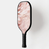 Stylish Girly Pink Rose Gold Zebra Glam Glitz Pickleball Schläger (Links)