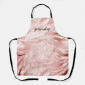 Stylish Girly Pink Rose Gold Zebra Glam Glitz Schürze (Vorderseite)