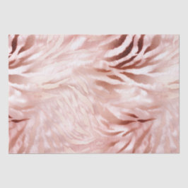 Stylish Girly Pink Rose Gold Zebra Glam Glitz Seidenpapier