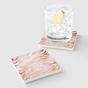 Stylish Girly Pink Rose Gold Zebra Glam Glitz Steinuntersetzer