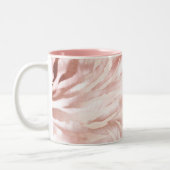 Stylish Girly Pink Rose Gold Zebra Glam Glitz Zweifarbige Tasse (Links)