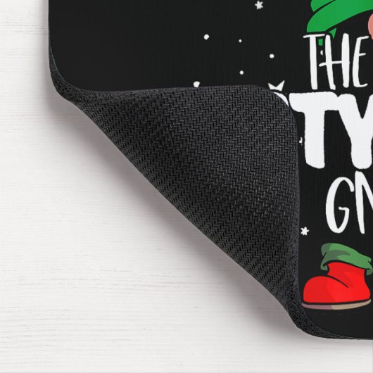 Stylish Gnome Red Buffalo Plaid Matching Family Ch Mousepad (Ecke)