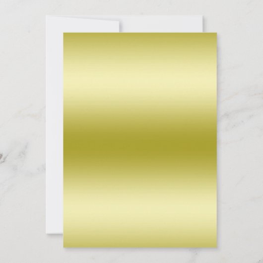 Stylish Gold Confetti 50. Hochzeit Save The Date (Rückseite)