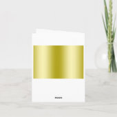 Stylish Gold Confetti 50. Hochzeit Vielen Dank Dankeskarte (Rückseite)