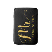 Stylish Gold Foil Typografie Mr New Husband Badematte (Vorderseite Vertikal)