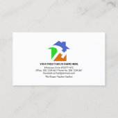 Stylish Gold Handyman Tools Renovation Visitenkarte (Rückseite)