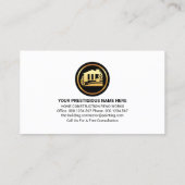 Stylish Gold Handyman Tools Zuhause Renovation Visitenkarte (Rückseite)