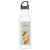 Stylish Gold Koi Fish Edelstahlflasche (Vorderseite)