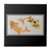 Stylish Gold Koi Fish Fliese (Vorderseite)
