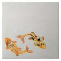Stylish Gold Koi Fish
