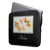 Stylish Gold Koi Fish Laptopschutzhülle (Vorderseite Links)
