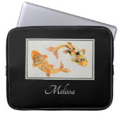 Stylish Gold Koi Fish Laptopschutzhülle (Vorderseite)