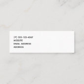 Stylish Gold Koi Fish Mini Visitenkarte (Rückseite)