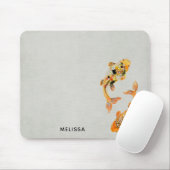 Stylish Gold Koi Fish Mousepad (Mit Mouse)