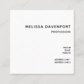 Stylish Gold Koi Fish Quadratische Visitenkarte (Rückseite)