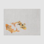 Stylish Gold Koi Fish Seidenpapier (Vorderseite)